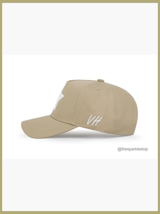 Cotton Canvas Pearl Star Trucker Hat Adjustable Snapback Western main image 4